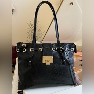 Jimmy Choo✨Rhea Calfskin Leather Tote